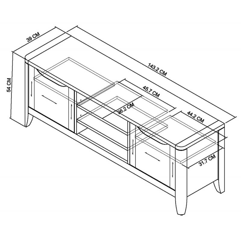 Valais Oak TV Unit